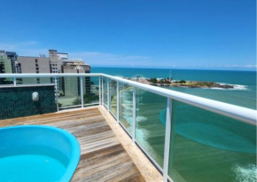 Cobertura FRENTE MAR com piscina privada e sauna 4 quartos sendo 1 suite churrasqueira varanda com vista mar